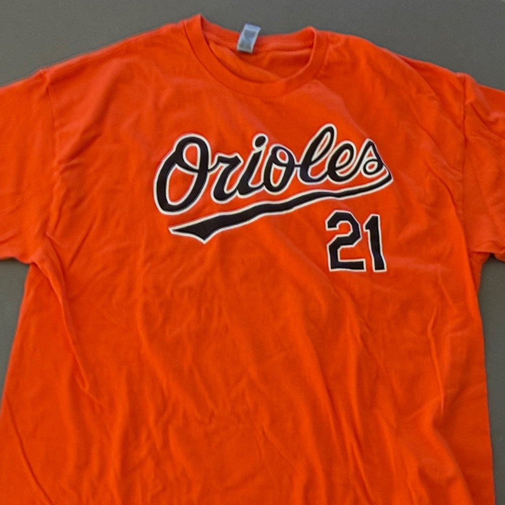 Orange Orioles Austin Hays #21 Tee